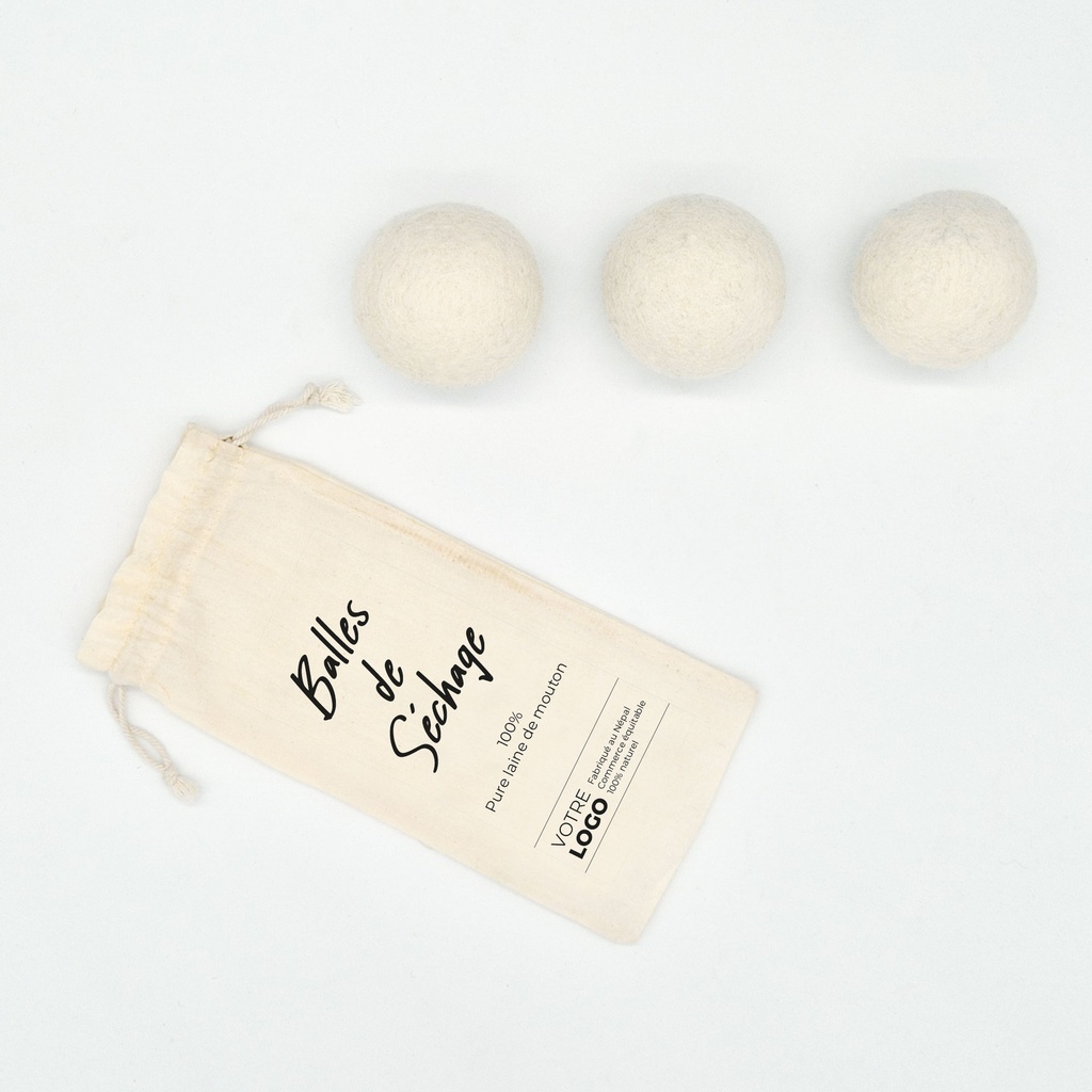 Set de 3 balles de séchage